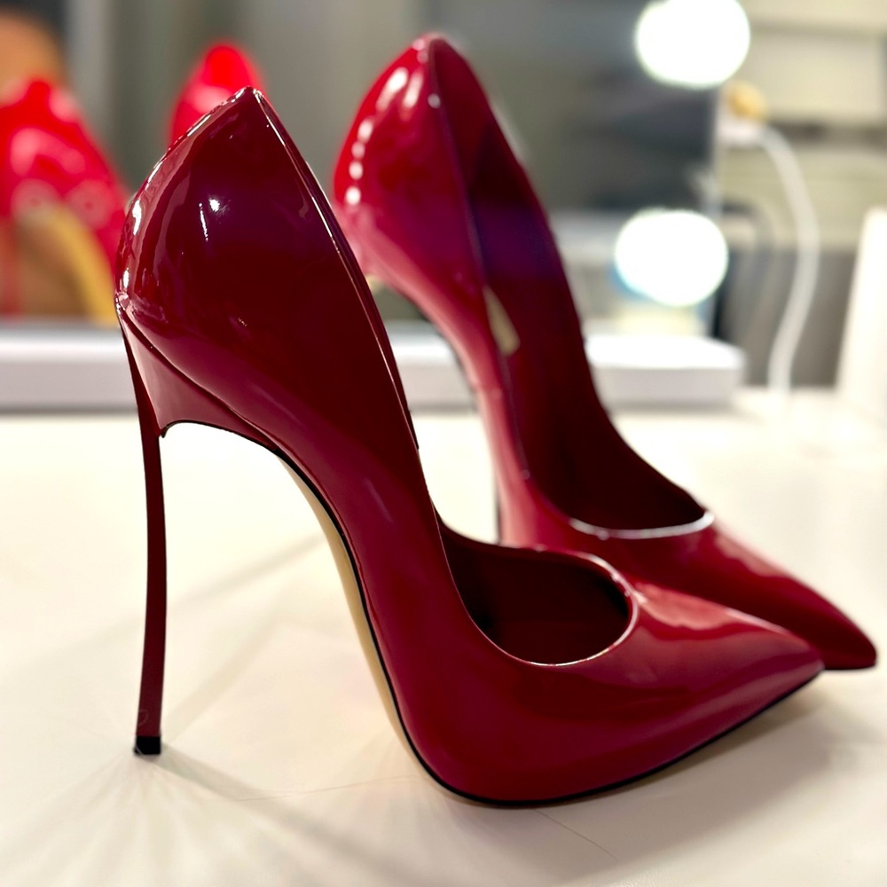 Red casadei heels